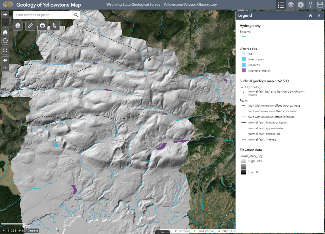Shaded relief